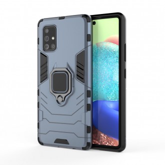 Ring Armor Case Kickstand Tough Rugged Cover for Samsung Galaxy A71 5G blue