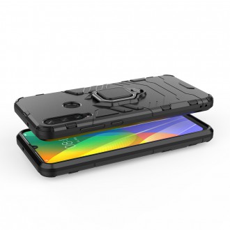 Ring Armor Case Kickstand Tough Rugged Cover for Huawei Y6p blue