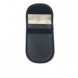 Anti-theft Car Key Pouch Radio Blocking Pouch Keyless Faraday Box Faraday Cage 14cm with 10cm Black