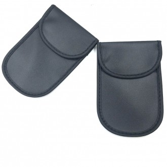 Anti-theft Car Key Pouch Radio Blocking Pouch Keyless Faraday Box Faraday Cage 14cm with 10cm Black