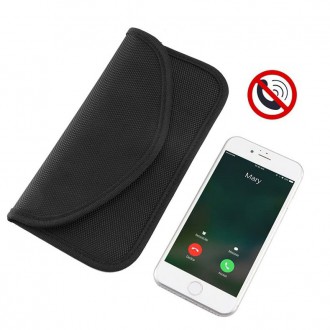 Anti-theft Case for Car Keys Phone Radio Blocking Faraday Box Faraday Cage 20cm x 11cm Black
