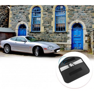 Anti-theft Case for Car Keys Phone Radio Blocking Faraday Box Faraday Cage 20cm x 11cm Black