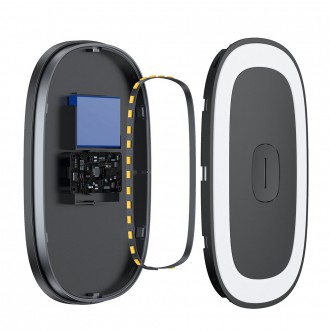 Baseus wireless magnetic LED car lamp black (CRYDD01-01)