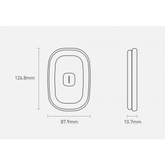 Baseus wireless magnetic LED car lamp black (CRYDD01-01)