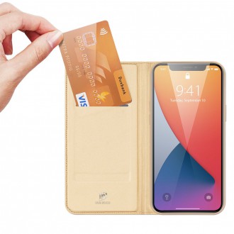 DUX DUCIS Skin Pro Bookcase type case for iPhone 12 Pro Max golden