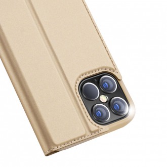DUX DUCIS Skin Pro Bookcase type case for iPhone 12 Pro Max golden