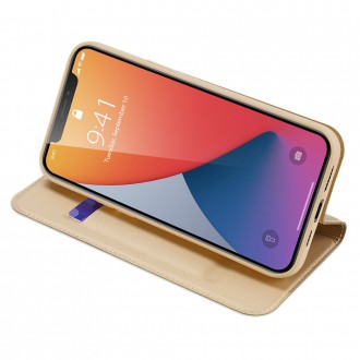 DUX DUCIS Skin Pro Bookcase type case for iPhone 12 Pro Max golden