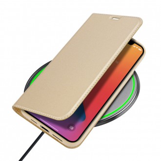 DUX DUCIS Skin Pro Bookcase type case for iPhone 12 Pro Max golden