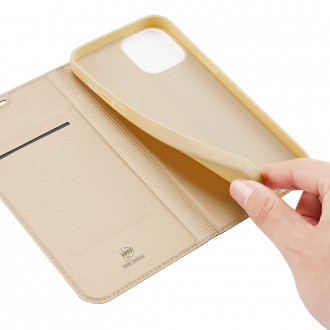 DUX DUCIS Skin Pro Bookcase type case for iPhone 12 Pro Max golden