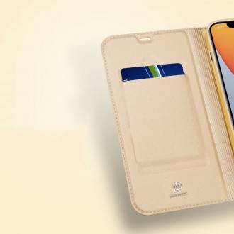 DUX DUCIS Skin Pro Bookcase type case for iPhone 12 Pro Max golden