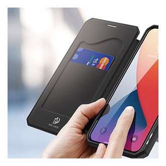 DUX DUCIS Skin X Bookcase type case for iPhone 12 Pro / iPhone 12 black
