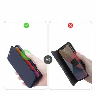 DUX DUCIS Skin X Bookcase type case for iPhone 12 Pro Max blue