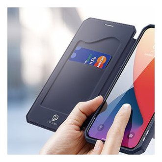 DUX DUCIS Skin X Bookcase type case for iPhone 12 Pro Max blue