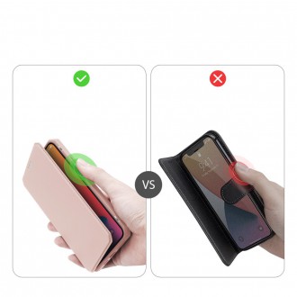 DUX DUCIS Skin X Bookcase type case for iPhone 12 Pro Max pink