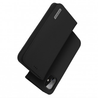 DUX DUCIS Wish Genuine Leather Bookcase type case for iPhone 12 Pro / iPhone 12 black