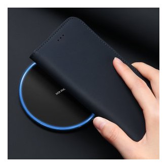DUX DUCIS Wish Genuine Leather Bookcase type case for iPhone 12 Pro / iPhone 12 black