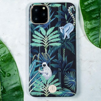 Kingxbar Blossom case decorated with original Swarovski crystals iPhone 11 Pro multicolour (Leaf)