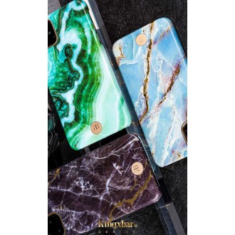 Kingxbar Marble Series case decorated printed marble iPhone 11 Pro green