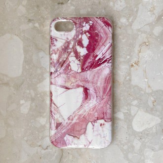 Wozinsky Marble TPU case cover for iPhone 12 Pro Max pink