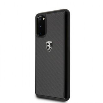 Pouzdro Ferrari Hardcase FEHCAHCS62BK S20 G980 black/black Carbon Heritage