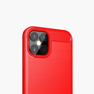 Flexibilní kryt Carbon Case pro iPhone 12 Pro Max modrý