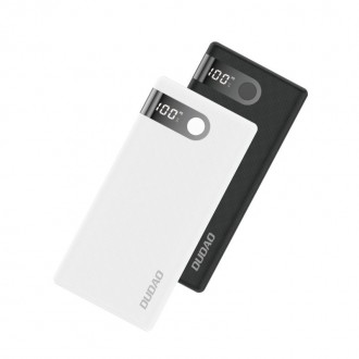 Dudao powerbank 10000 mAh 2x USB / USB Type C / micro USB 2 A with LED screen black (K9Pro-02)