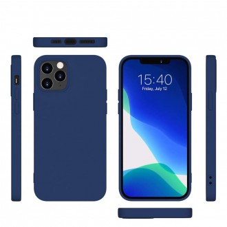 Silicone Case Soft Flexible Rubber Cover for iPhone 12 Pro Max blue