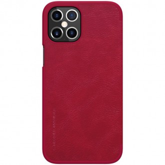 Nillkin Qin original leather case cover for iPhone 12 Pro Max red