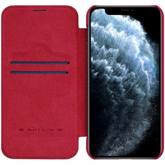Nillkin Qin original leather case cover for iPhone 12 Pro Max red