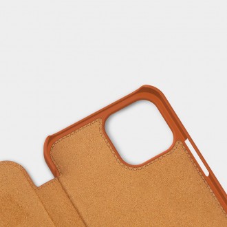Nillkin Qin original leather case cover for iPhone 12 Pro Max red