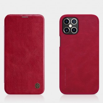 Nillkin Qin original leather case cover for iPhone 12 Pro Max red
