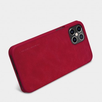 Nillkin Qin original leather case cover for iPhone 12 Pro Max red