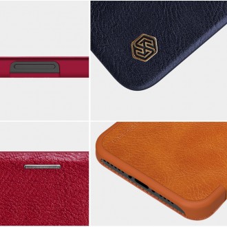 Nillkin Qin original leather case cover for iPhone 12 Pro Max red