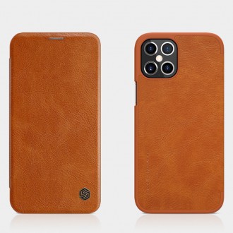 Nillkin Qin original leather case cover for iPhone 12 Pro Max brown