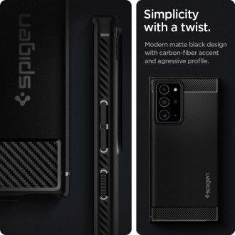 Spigen RUGGED ARMOR GALAXY NOTE 20 ULTRA MATTE BLACK