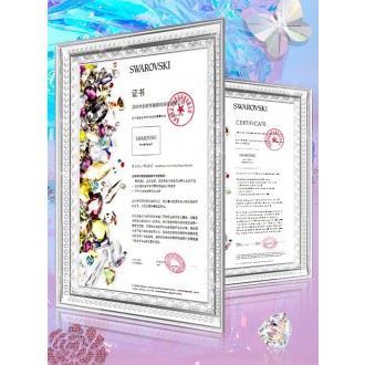 Kingxbar Lucky Series case decorated with original Swarovski crystals iPhone 12 mini transparent (Clover)