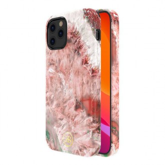 Kingxbar Agate Series case decorated printed Agate iPhone 12 mini red