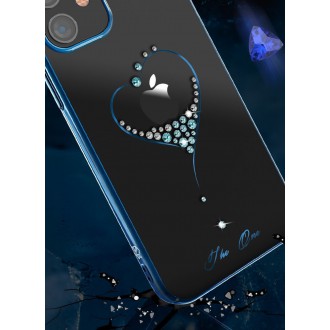 Kingxbar Wish Series case decorated with original Swarovski crystals iPhone 12 Pro Max golden
