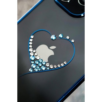 Kingxbar Wish Series case decorated with original Swarovski crystals iPhone 12 Pro Max golden