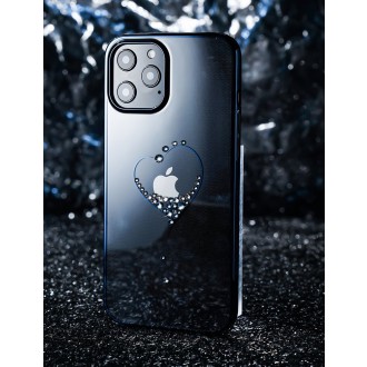 Kingxbar Wish Series case decorated with original Swarovski crystals iPhone 12 Pro Max golden