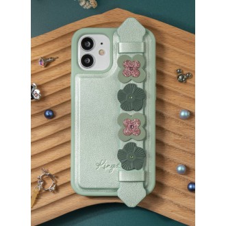 Kingxbar Sweet Series case decorated with original Swarovski crystals iPhone 12 mini green