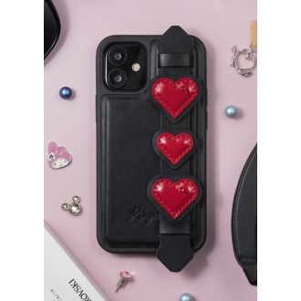 Kingxbar Sweet Series case decorated with original Swarovski crystals iPhone 12 Pro / iPhone 12 black