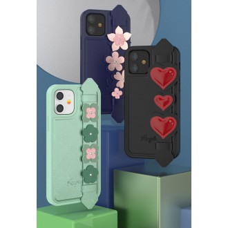 Kingxbar Sweet Series case decorated with original Swarovski crystals iPhone 12 Pro Max green