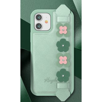 Kingxbar Sweet Series case decorated with original Swarovski crystals iPhone 12 Pro Max green