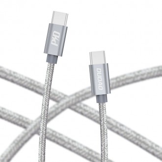Dudao cable USB Type C - USB Type C 5 A 45 W 1 m Power Delivery Quick Charge gray (L5ProC)