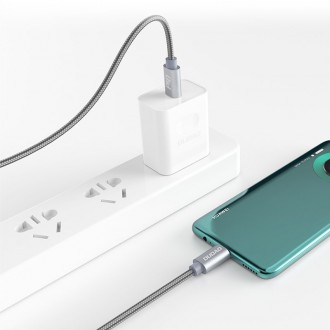 Dudao cable USB Type C - USB Type C 5 A 45 W 1 m Power Delivery Quick Charge gray (L5ProC)