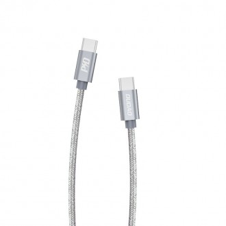 Dudao cable USB Type C - USB Type C 5 A 45 W 1 m Power Delivery Quick Charge gray (L5ProC)