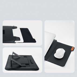 Nillkin Versatile case taška pouzdro na notebook do 14&#39;&#39; s funkcí stojánku a podložky pod myš šedá