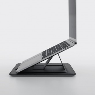 Nillkin Versatile case taška pouzdro na notebook do 14&#39;&#39; s funkcí stojánku a podložky pod myš šedá