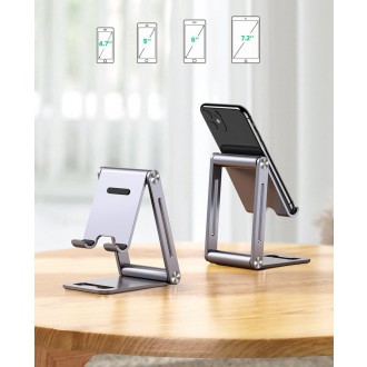 Ugreen metal aluminum folding phone holder tablet gray (LP263 80708)